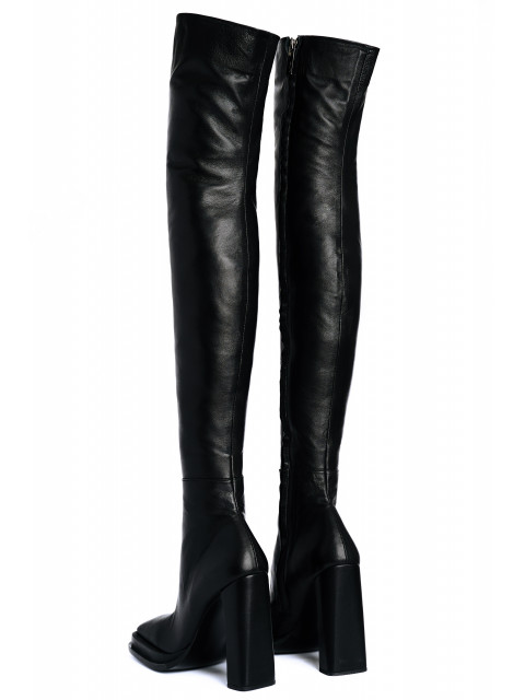 Tall boots with double rant Tall boots with double rant