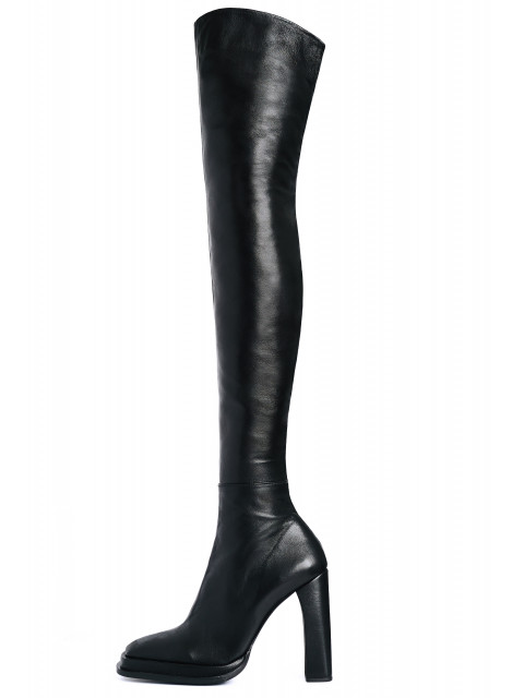 Tall boots with double rant Tall boots with double rant