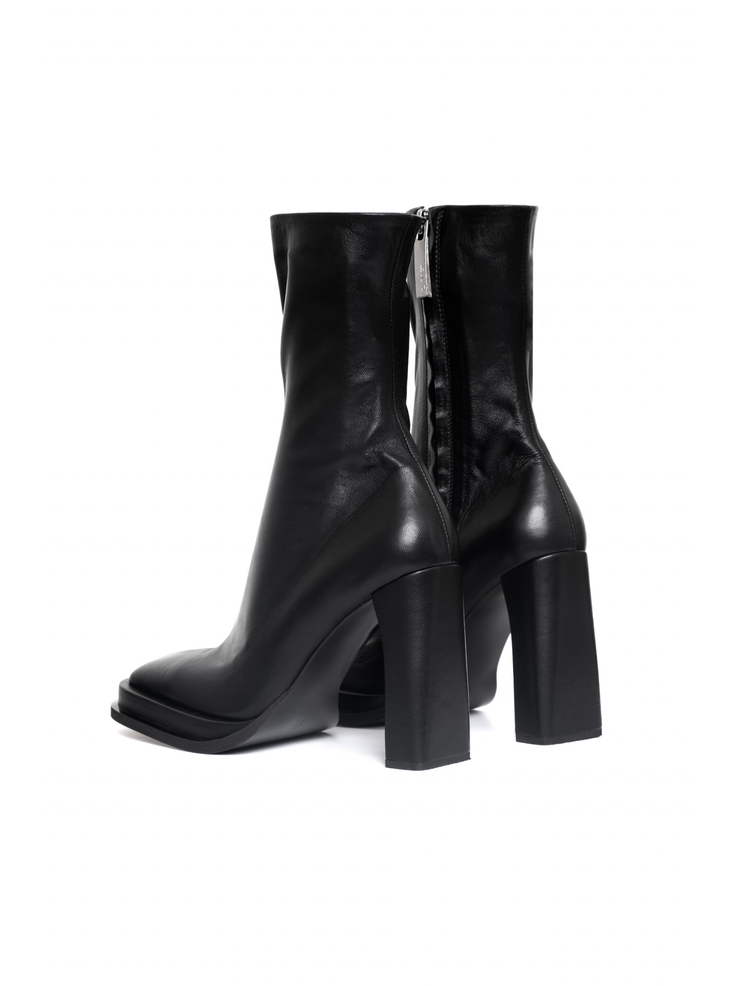 Square toe ankle boots