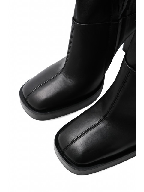 Mixed leather ankle boots Mixed leather ankle boots