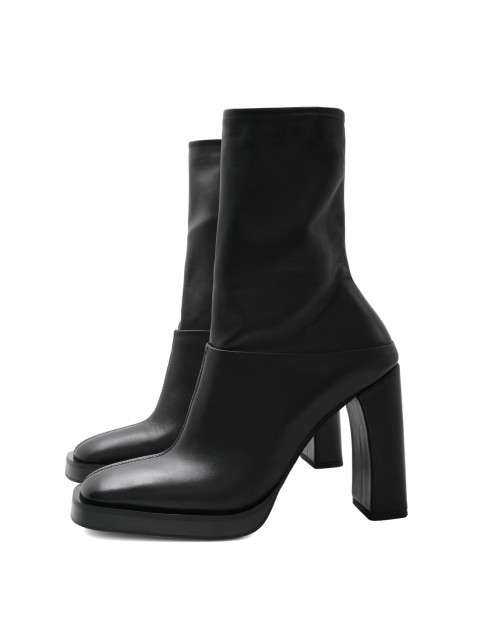 Mixed leather ankle boots Mixed leather ankle boots