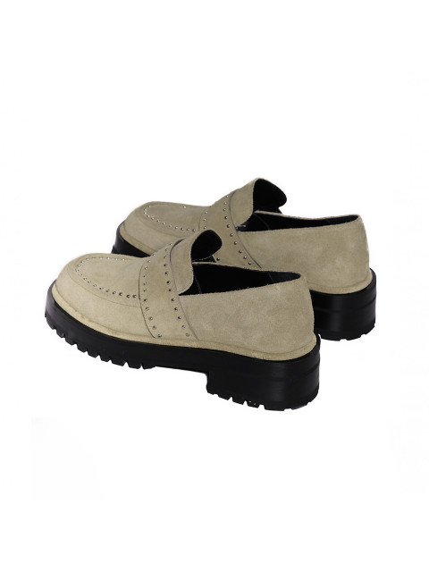 Rivets olive loafers Rivets olive loafers