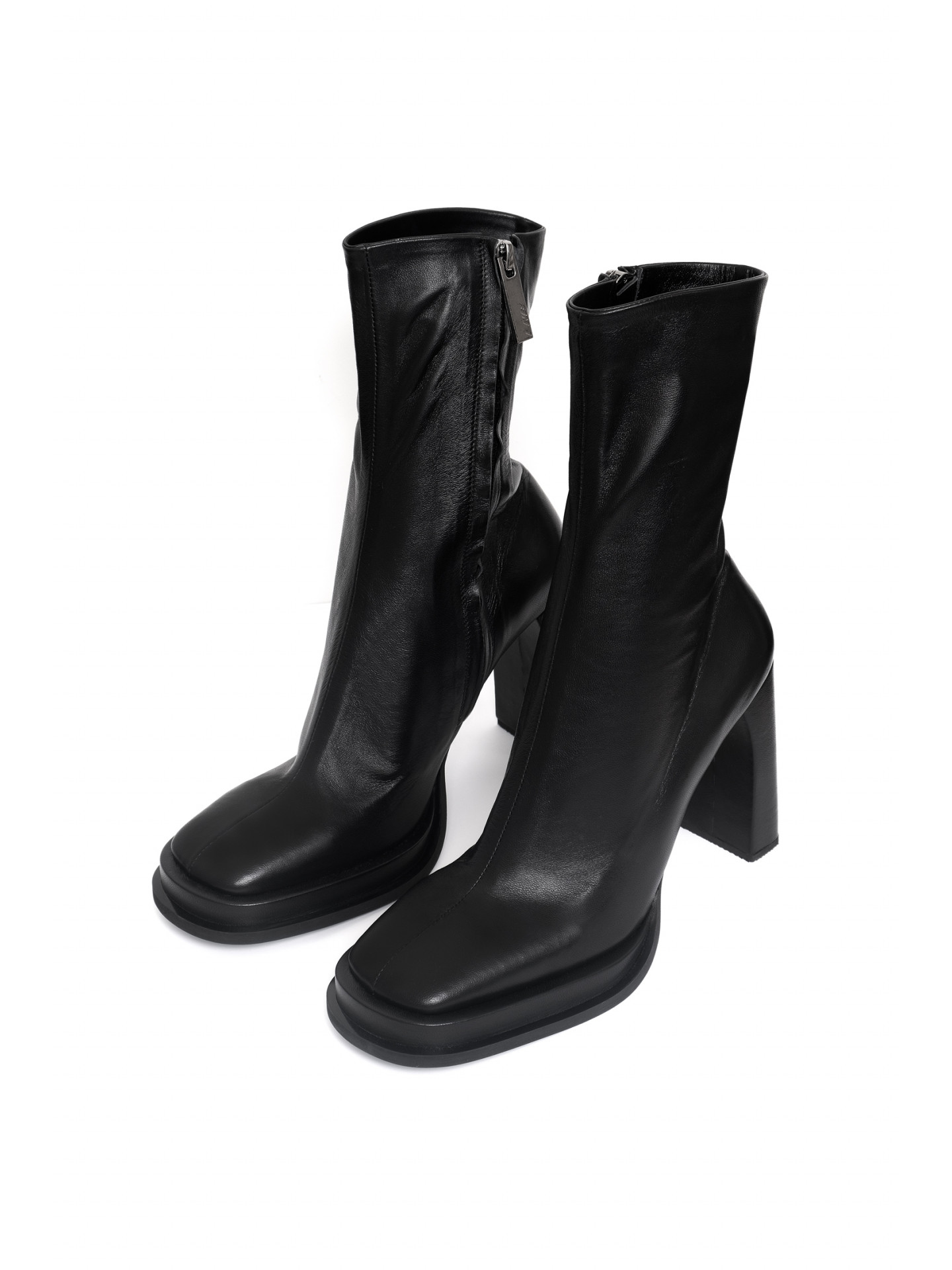 Square toe ankle boots