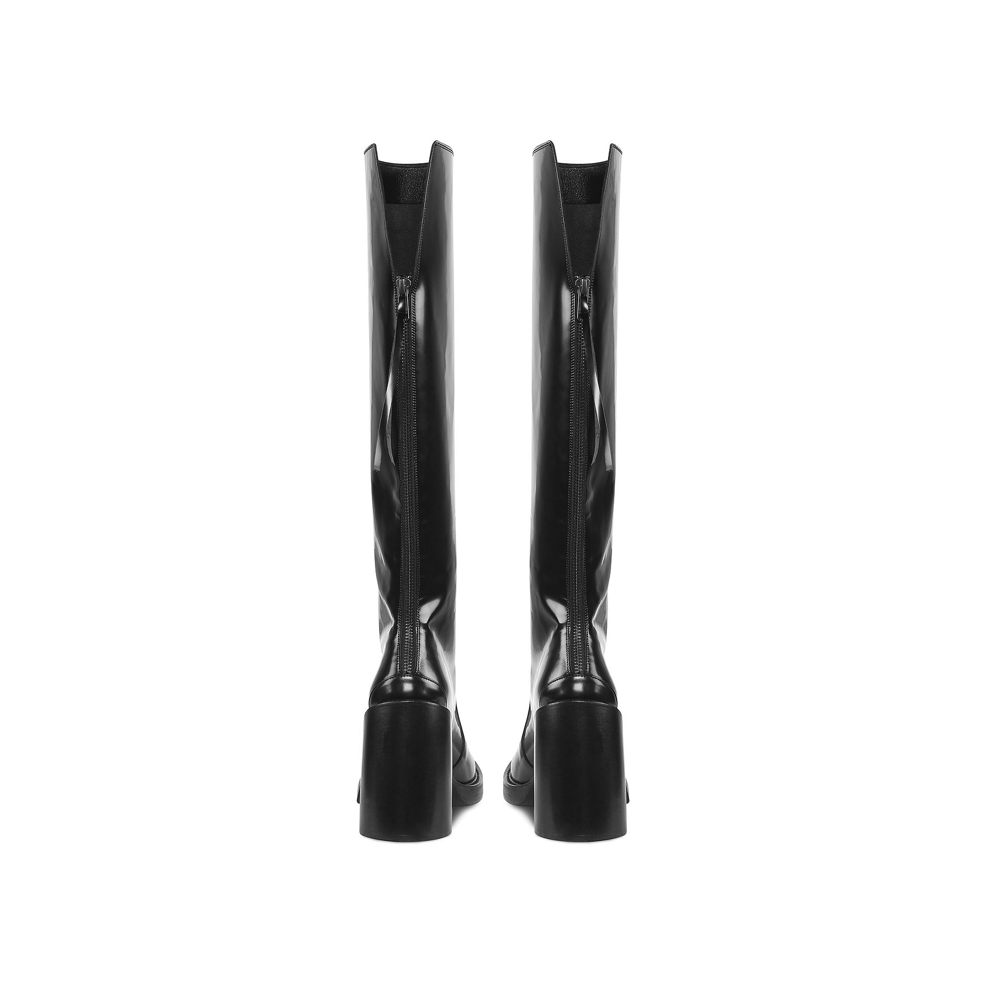 Lacquered leather boots Lacquered leather boots