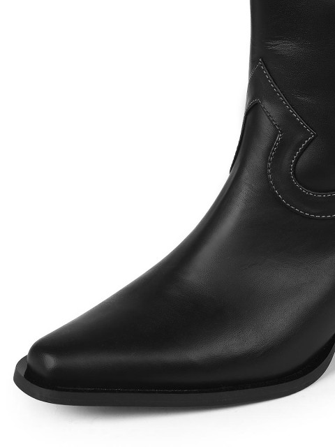 Tall cowboy boots with tape Tall cowboy boots with tape