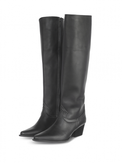 Tall cowboy boots with tape Tall cowboy boots with tape