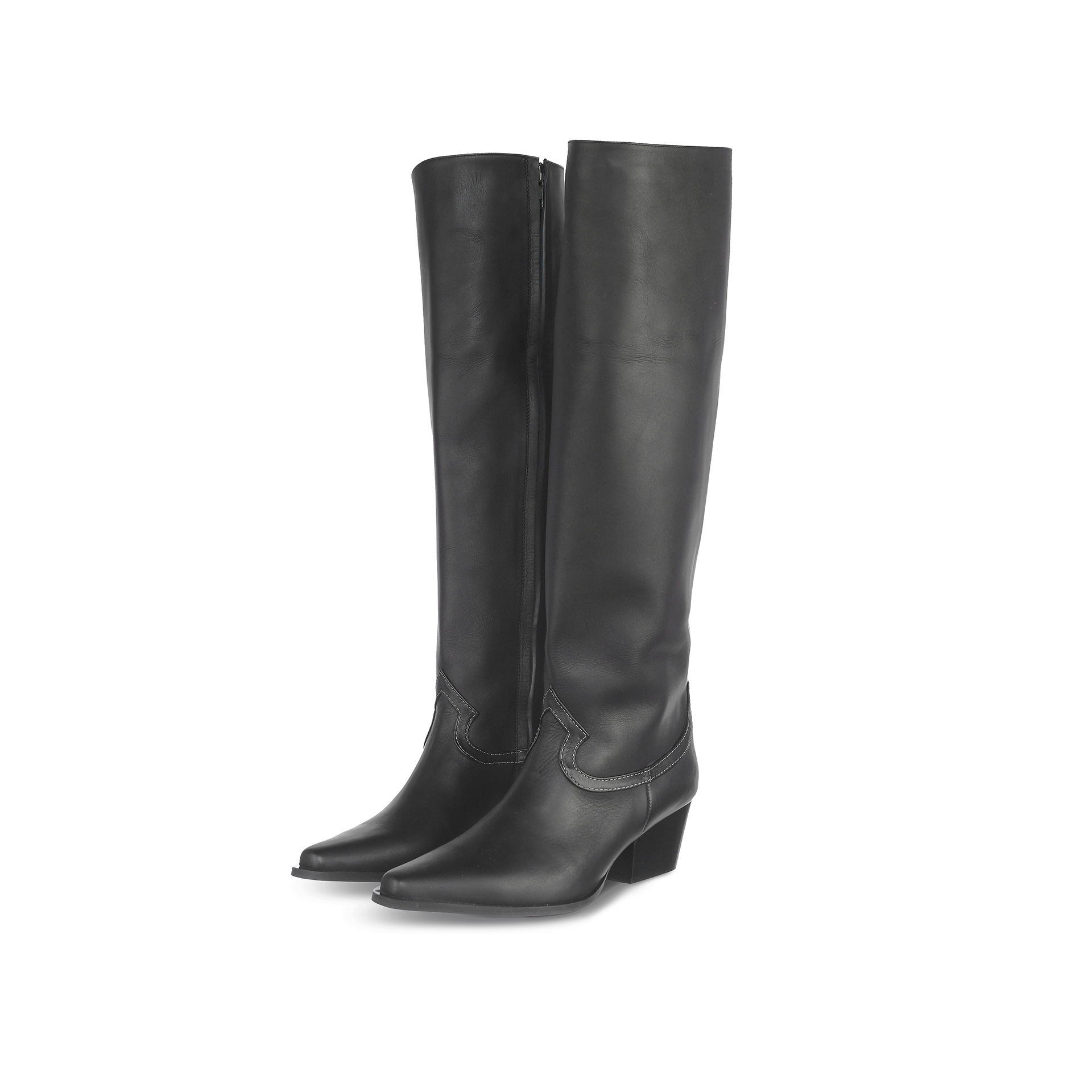 Tall cowboy boots with tape Tall cowboy boots with tape