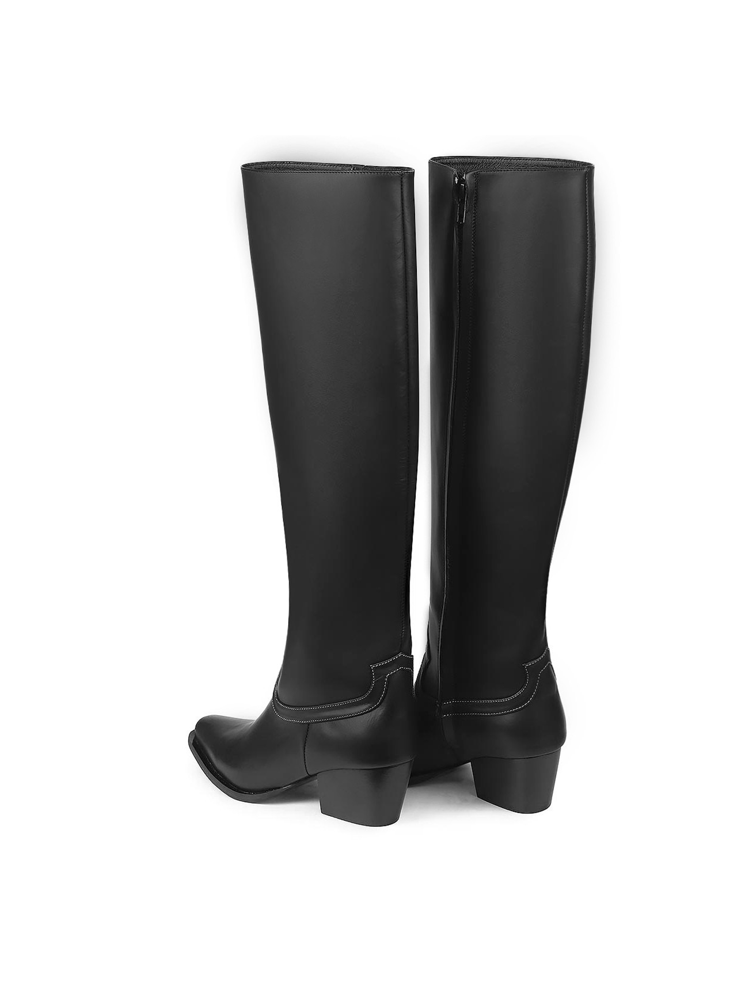 Tall cowboy boots with tape