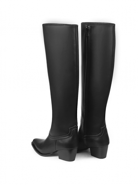 Tall cowboy boots with tape Tall cowboy boots with tape