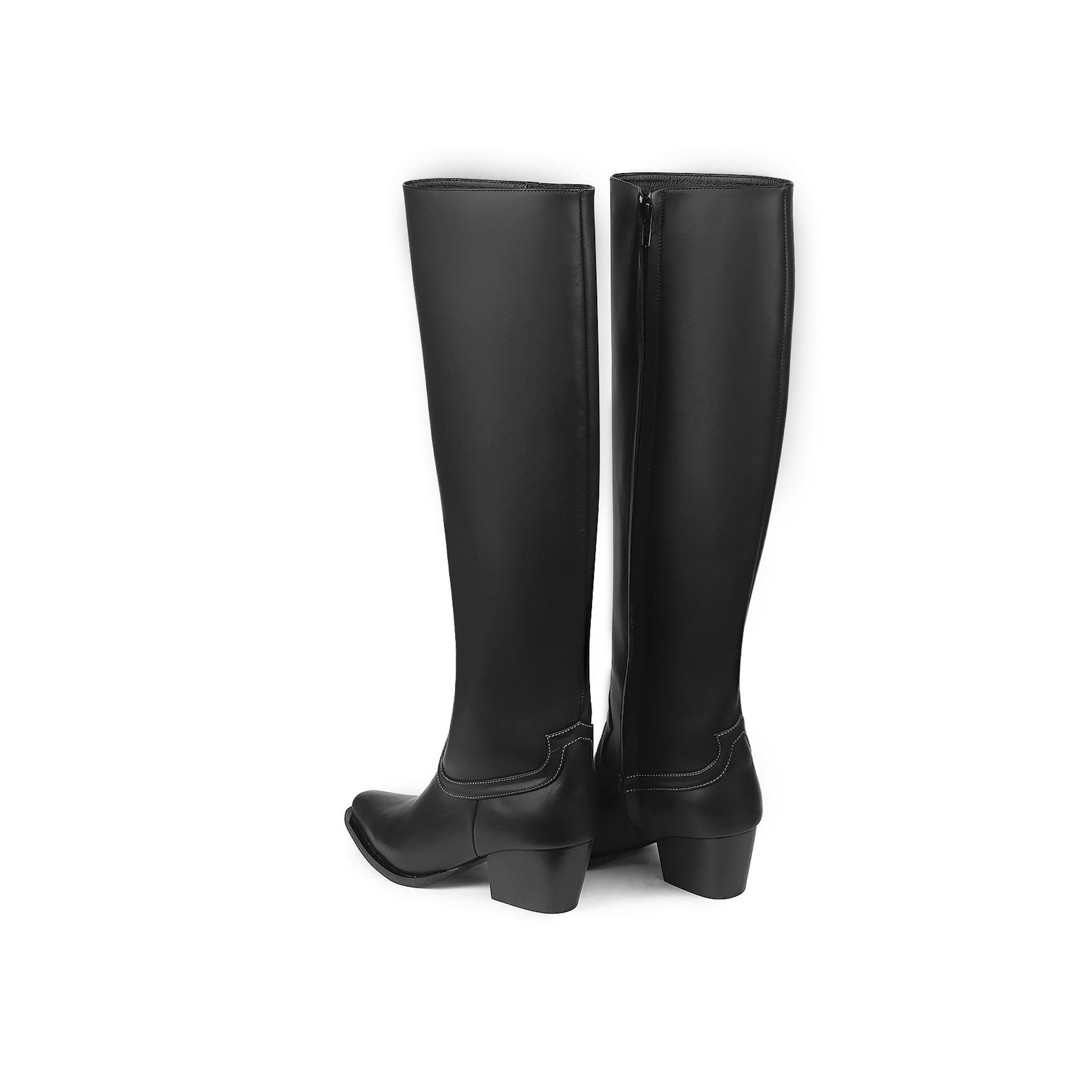 Tall cowboy boots with tape Tall cowboy boots with tape