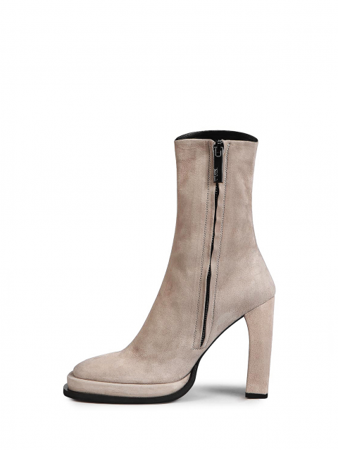 Square toe ankle boots