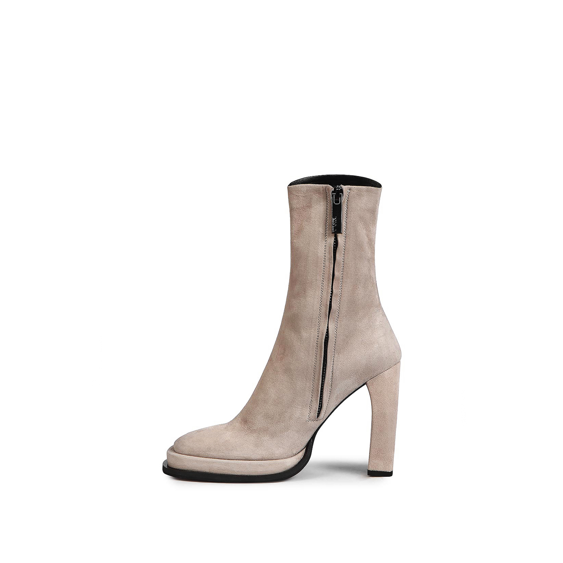Square toe ankle boots