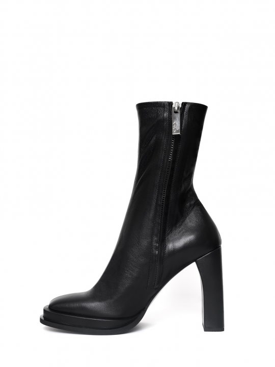 Square toe ankle boots
