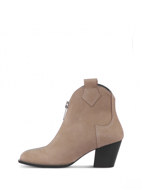 Massive zipper cowboy boots