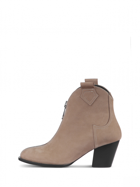 Massive zipper cowboy boots