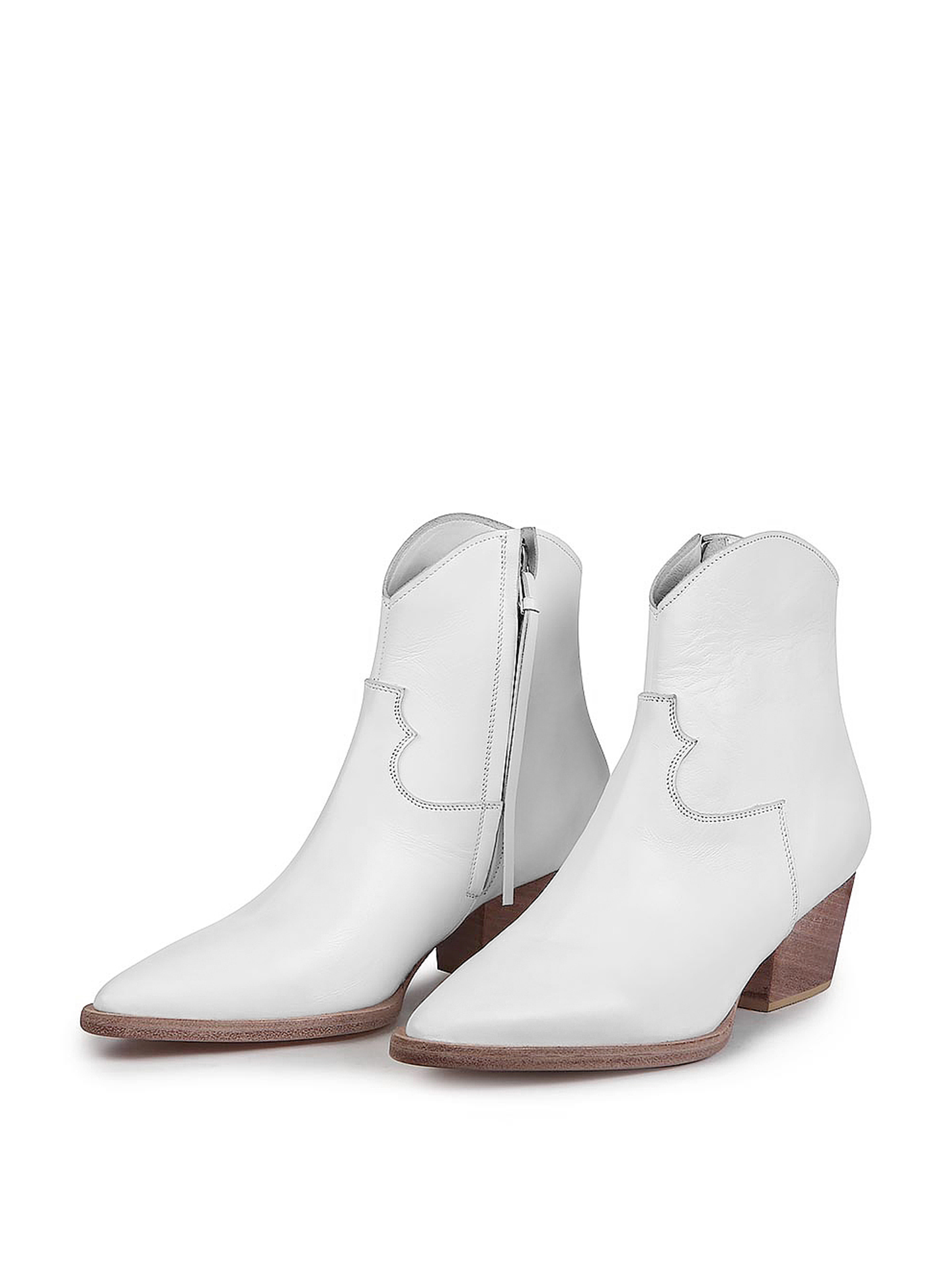 Natural sole cowboy boots