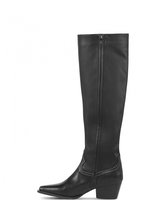 Tall cowboy boots with tape