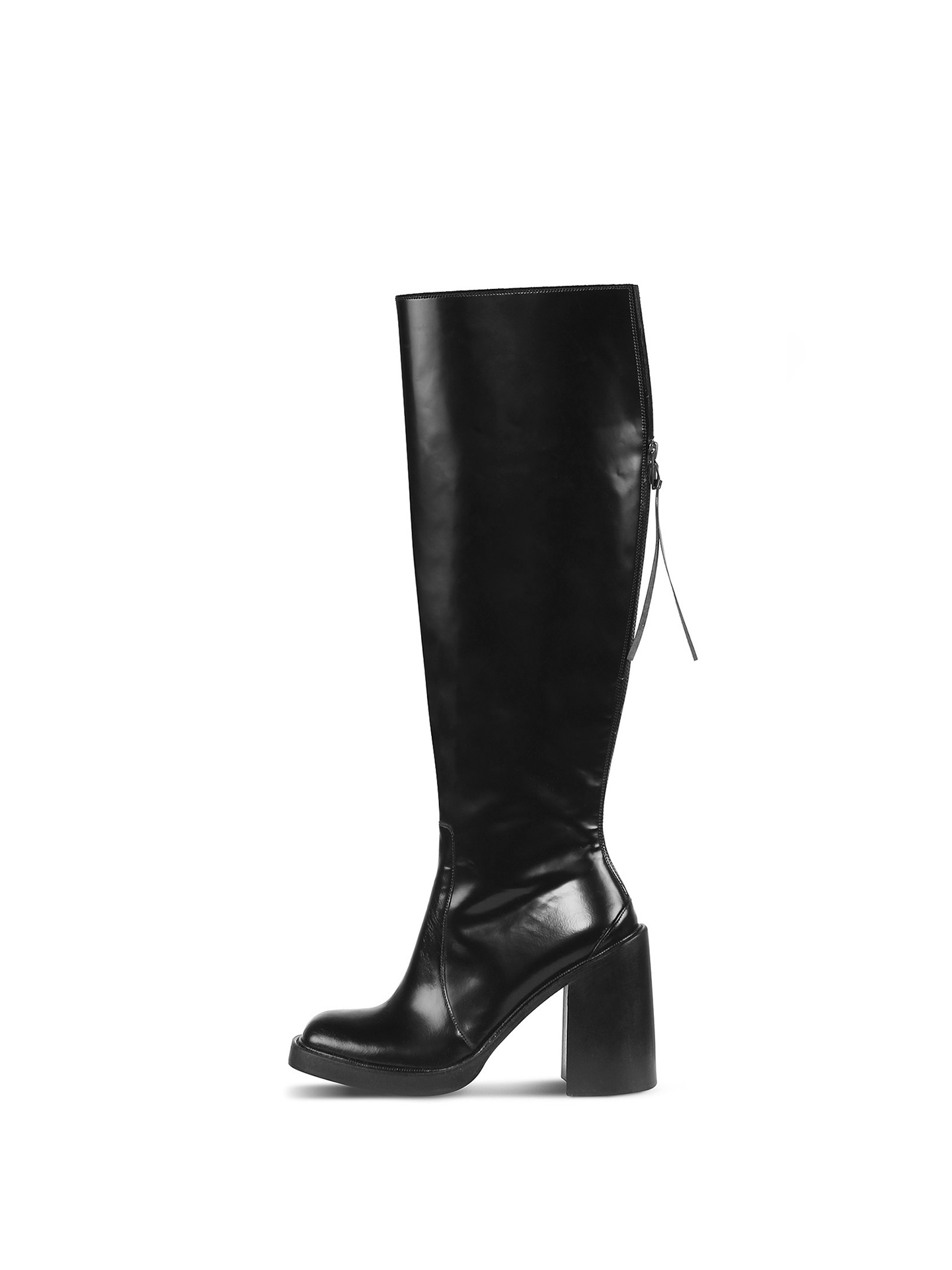 Lacquered leather boots Lacquered leather boots