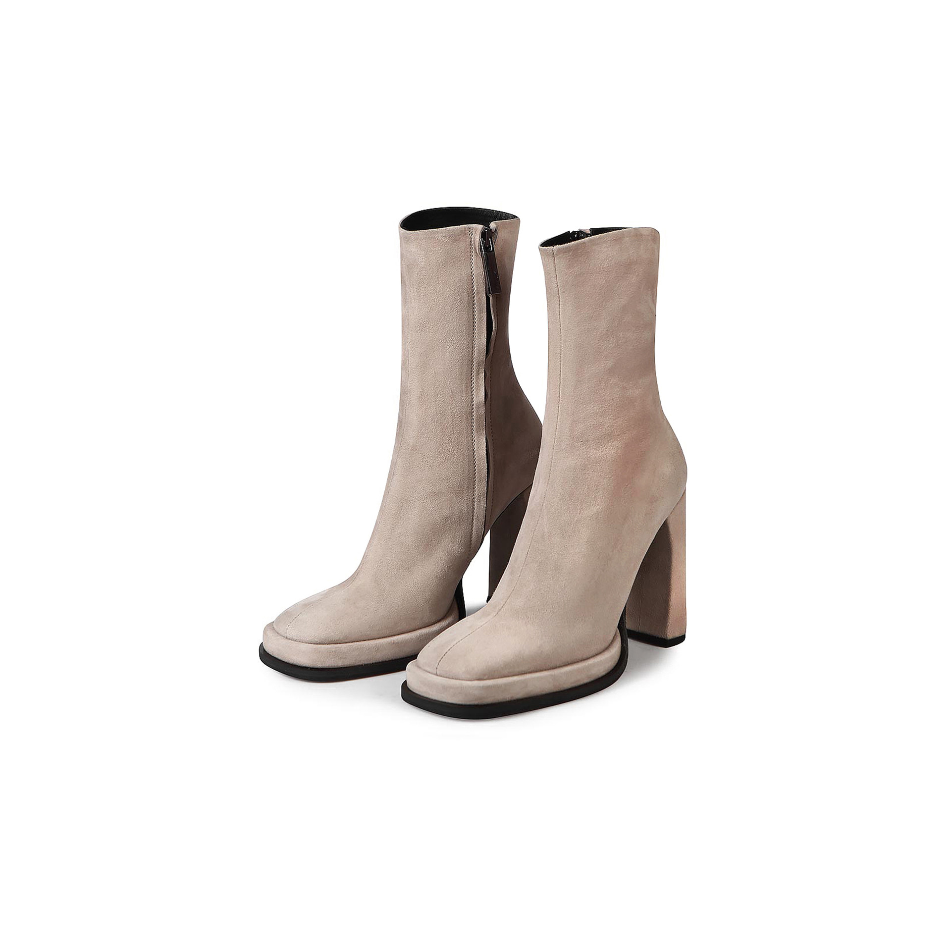 Square toe ankle boots