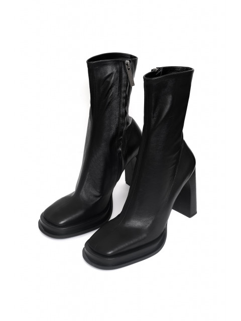 Square toe ankle boots