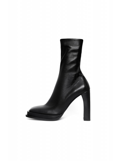 Square toe ankle boots