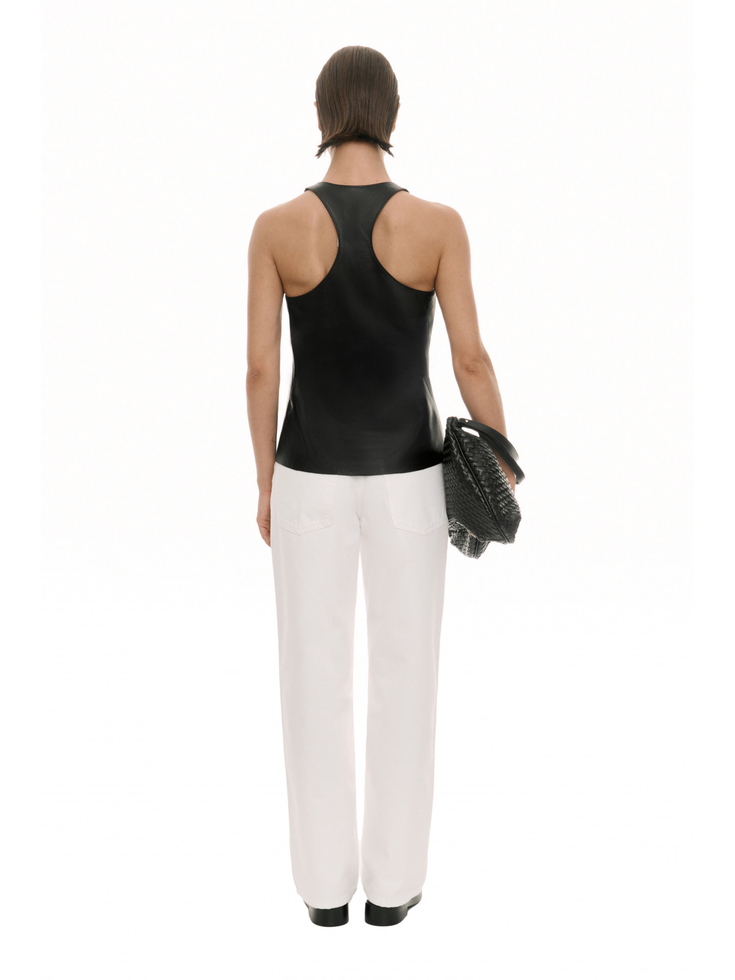 Кожаный топ