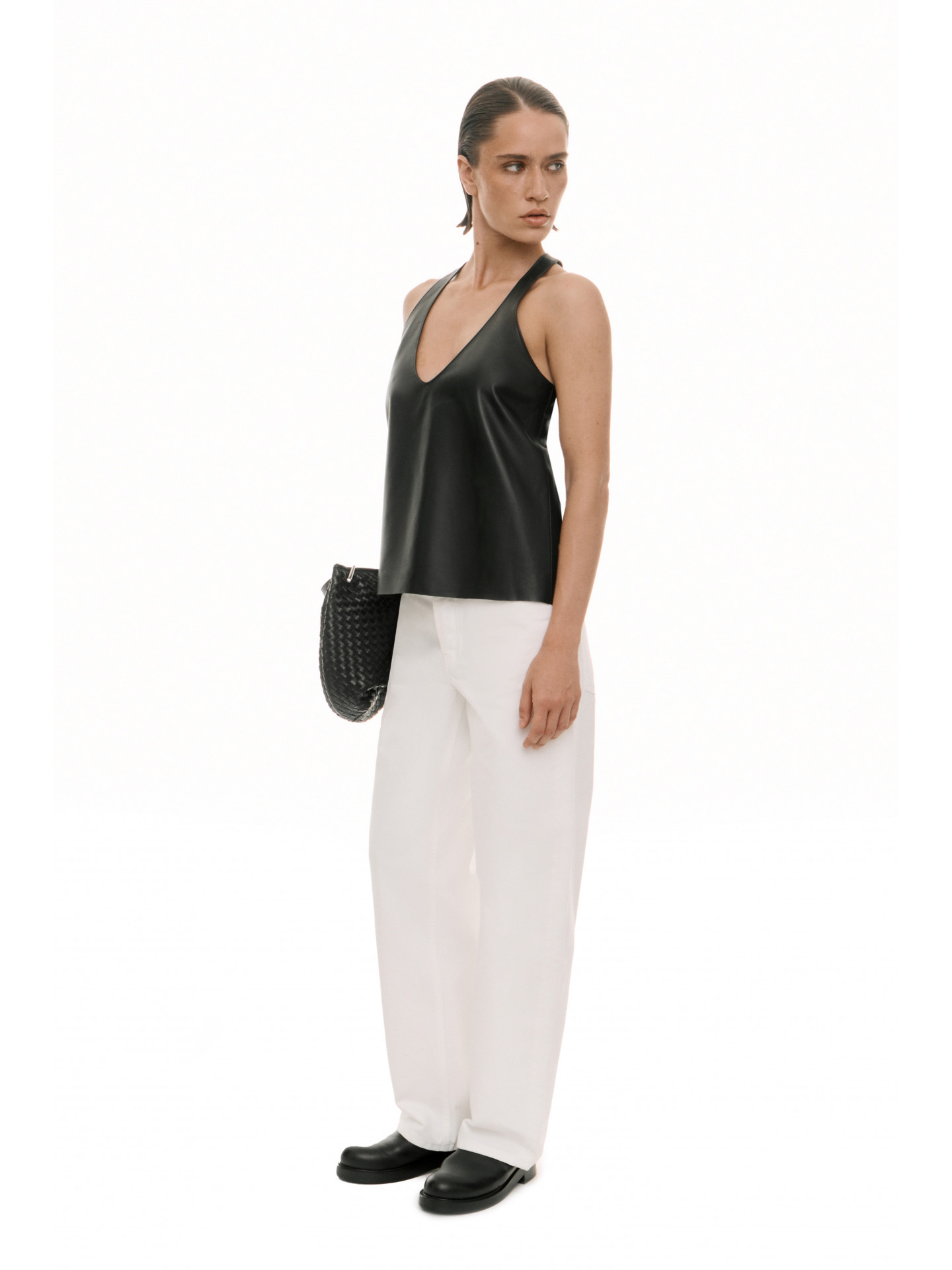 Кожаный топ Кожаный топ