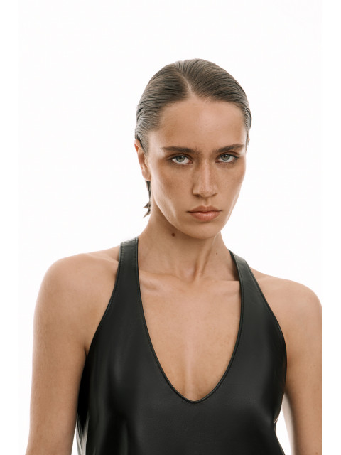 Кожаный топ Кожаный топ