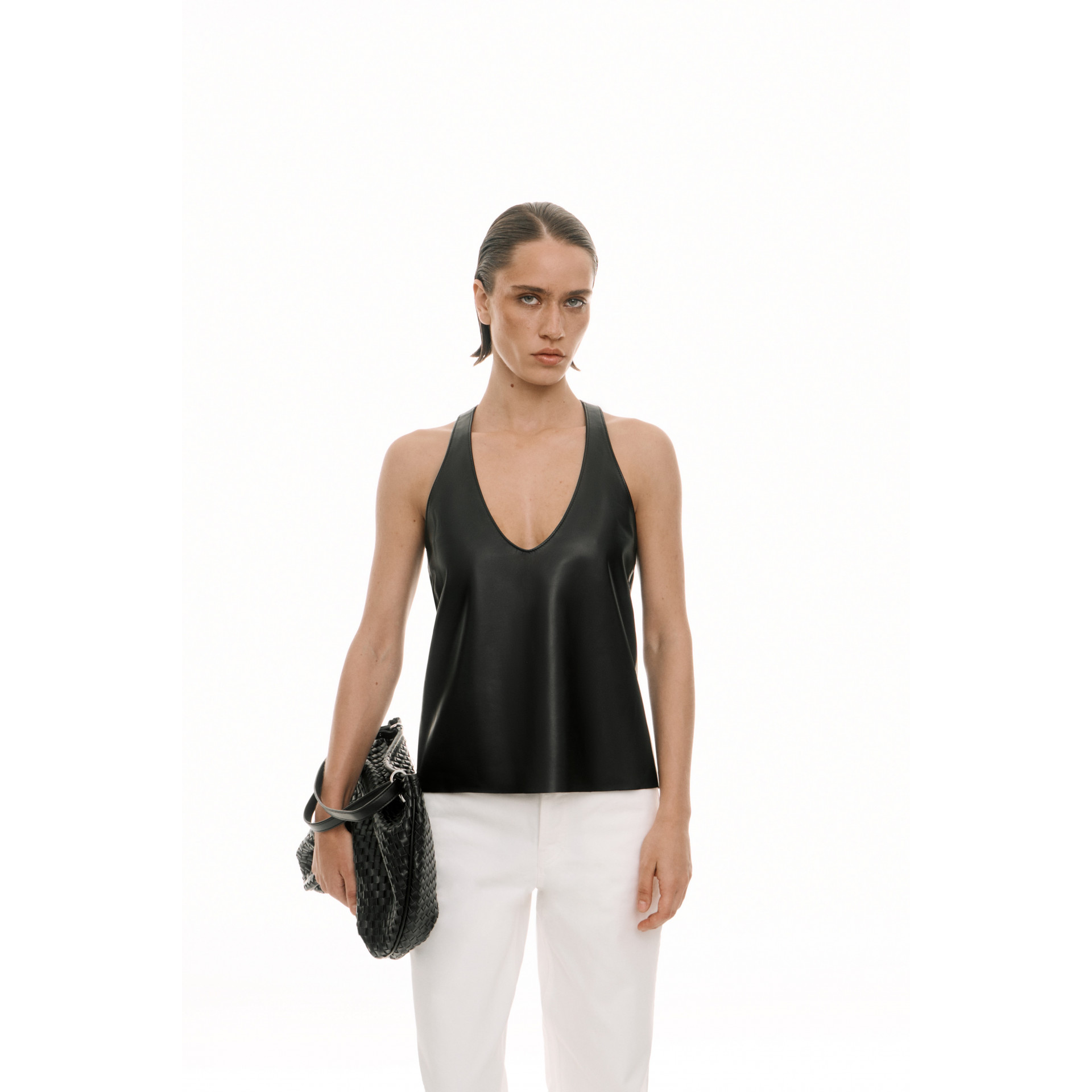 Кожаный топ Кожаный топ