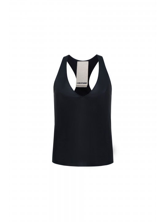 Кожаный топ