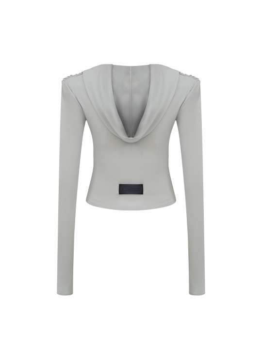 Tension Line's grey hooded tunic