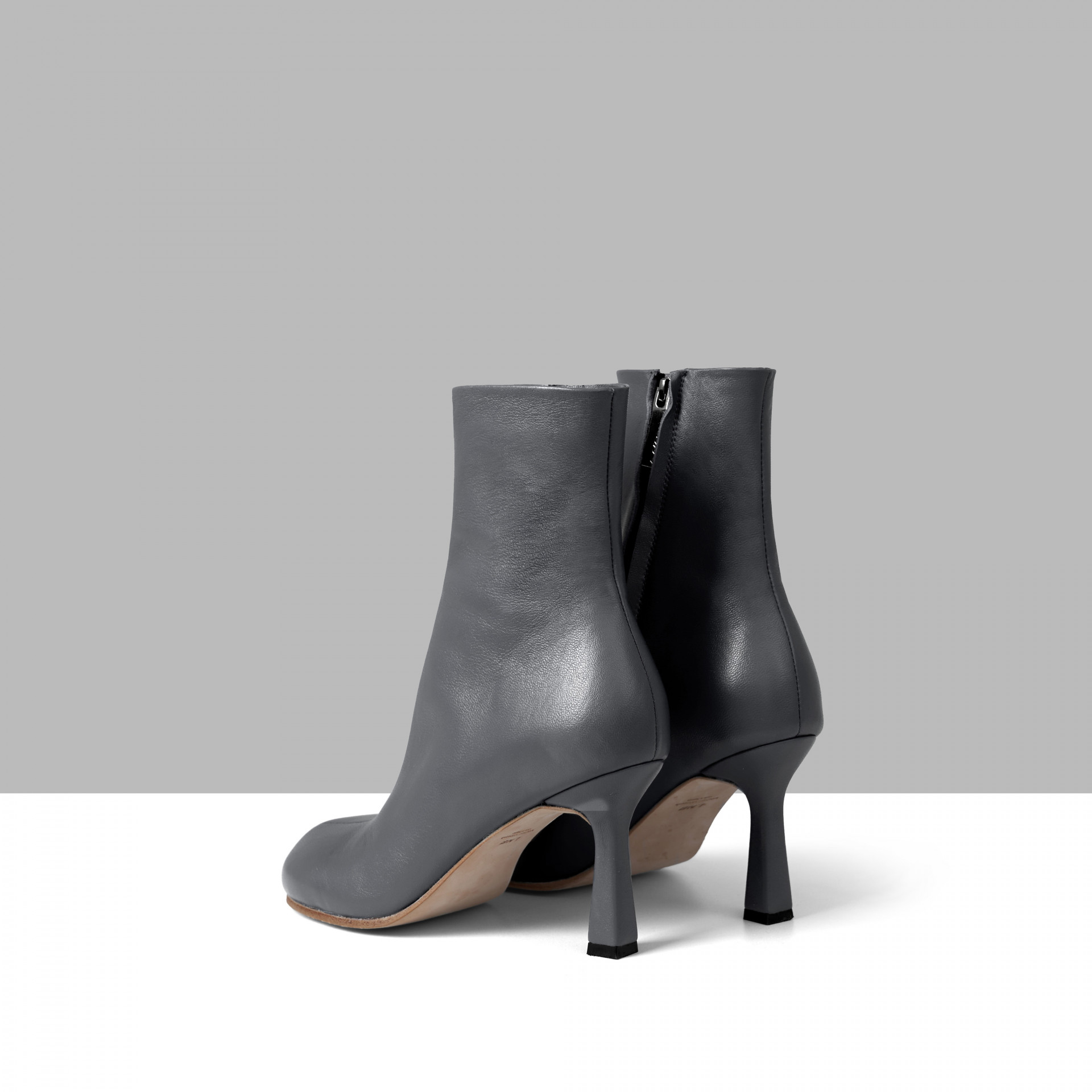 Grey ankle boots