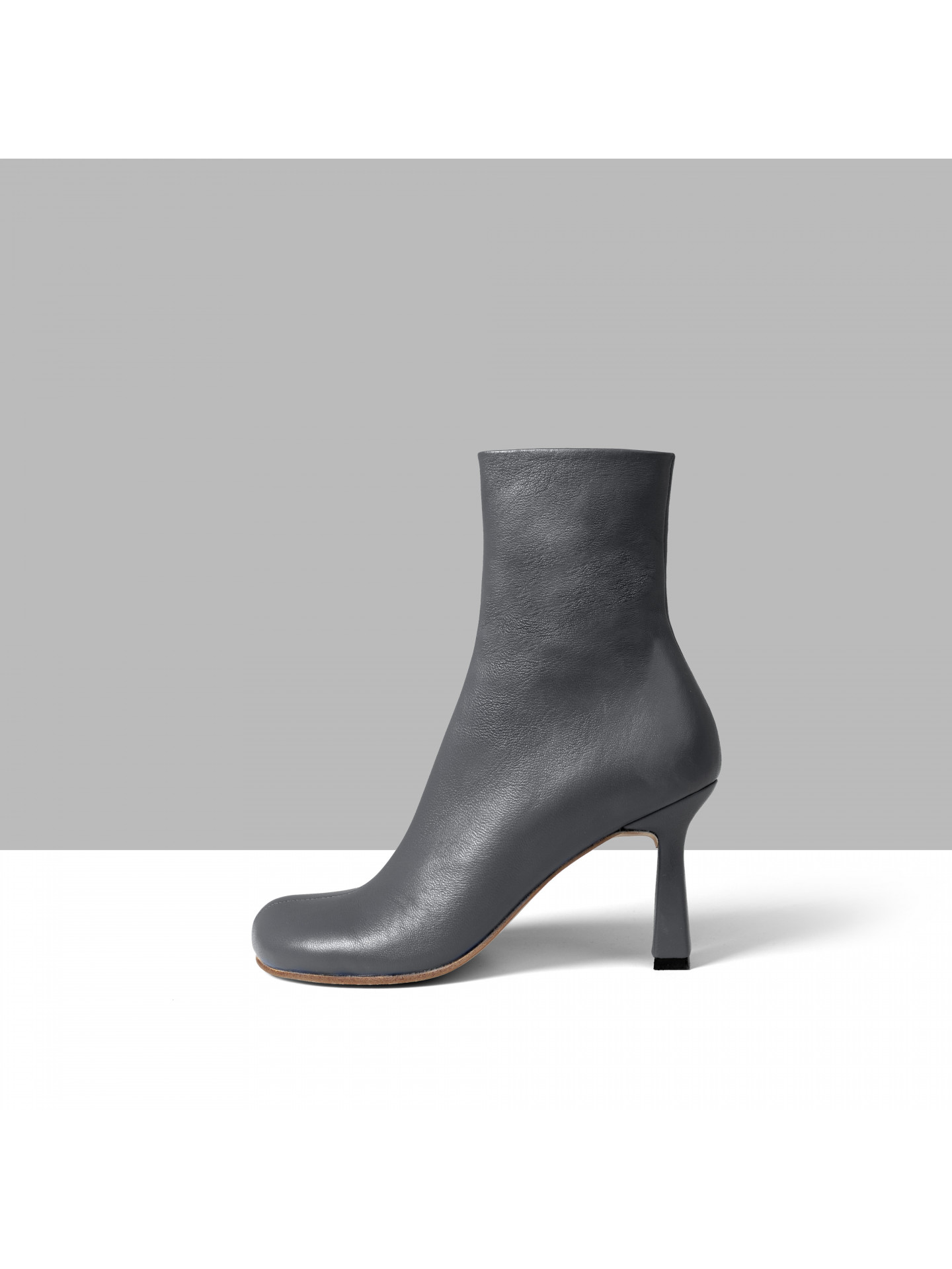 Grey ankle boots