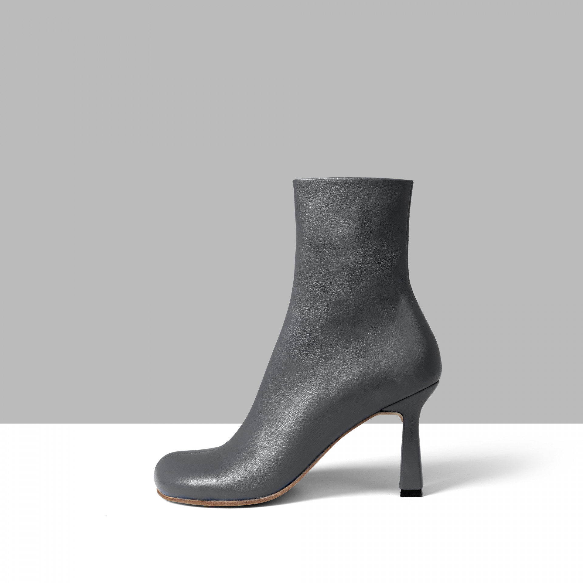 Grey ankle boots