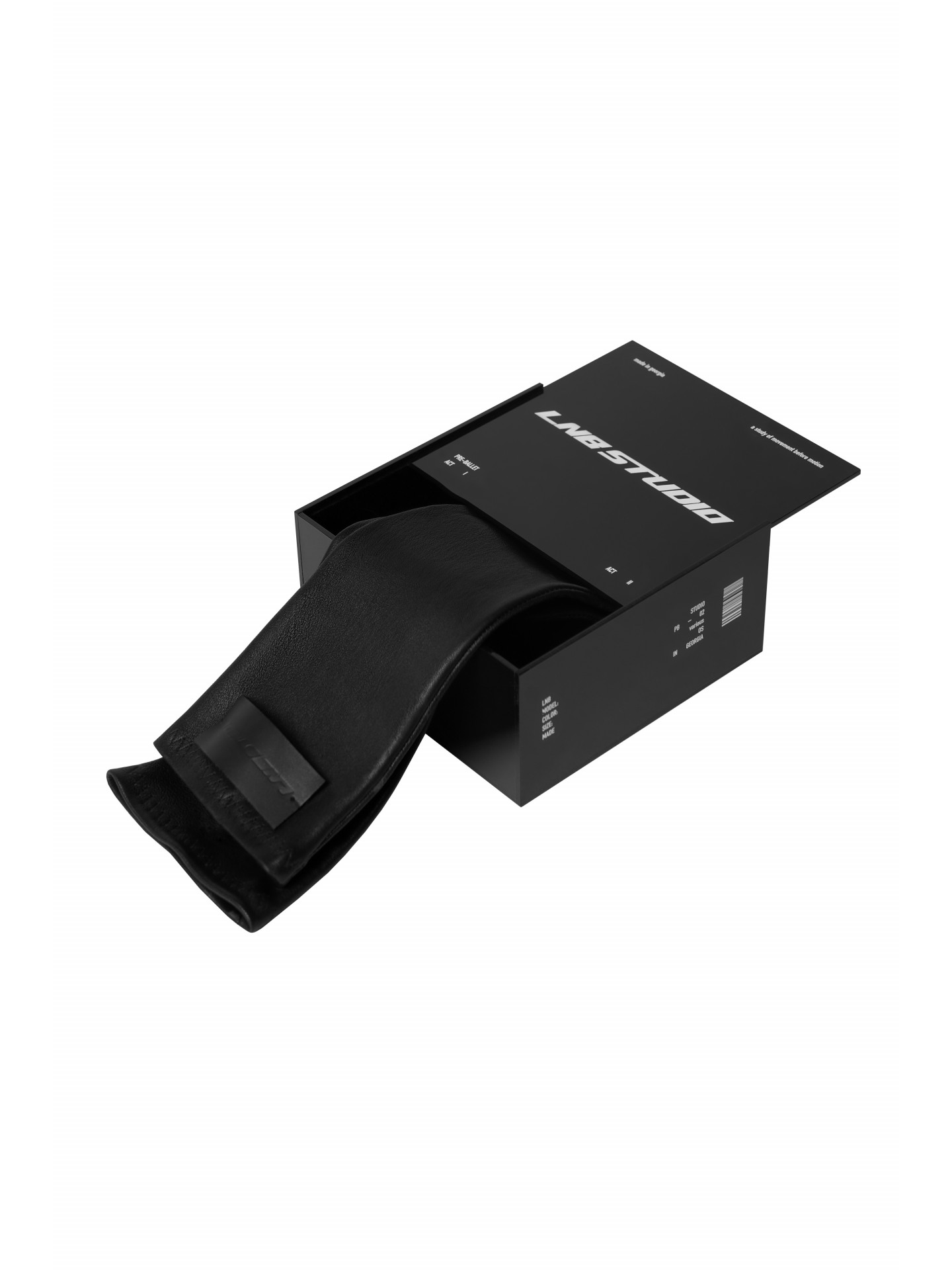 Кожаные митенки