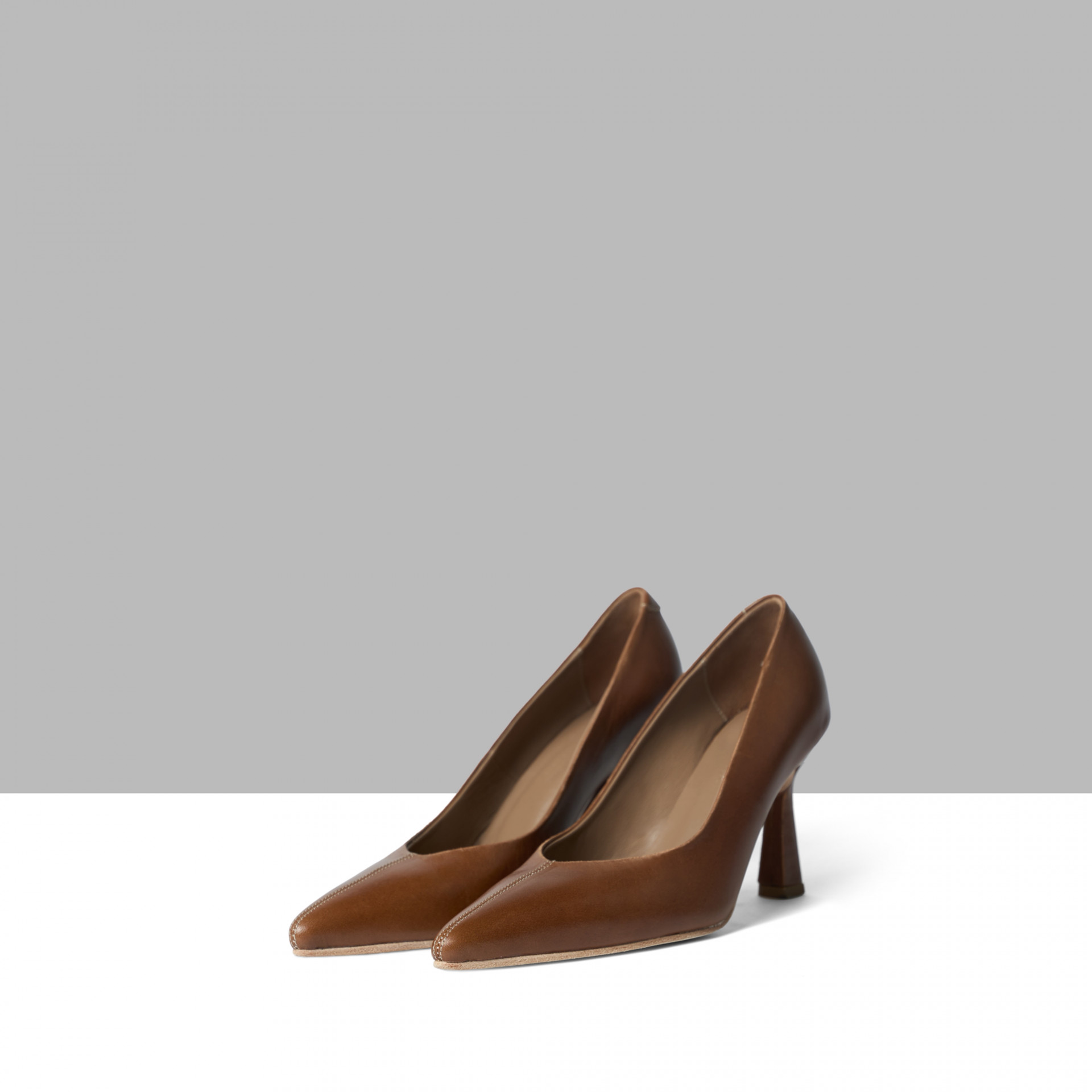 Vintage cognac shoes